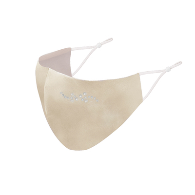 日本校花水钻口罩网红带真丝防晒