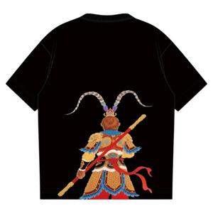 直播间同款【悟空】夏季新款短袖T恤潮牌男女休闲半袖重工高品质