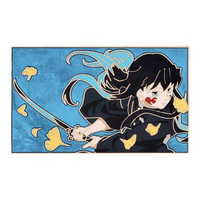 pin霞柱鬼灭之刃胸针珐琅日系