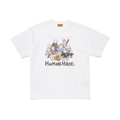 HUMANMADE棒球小熊印花短袖T恤女