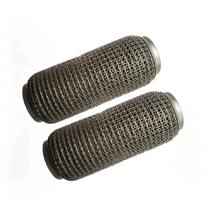 适用于汽车排气软连接三元催化软网奥迪宝马奔驰改装缓震不锈钢厚