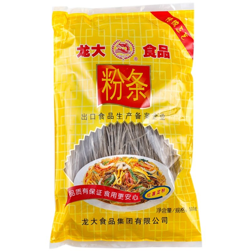 龙大粉条250gx4袋红薯圆粉无矾无胶无添加剂粉丝火锅