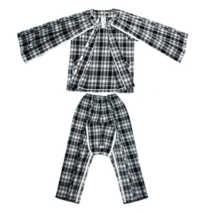 易穿脱护理服手臂骨折病人术后病号服偏瘫针灸服透析专用衣服春夏