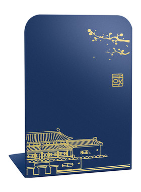 书立架国风大号书夹书靠书挡防倒学生用伸缩书立教室办公室工位桌上书本立架书架桌面收纳固定挡板隔板铁支架