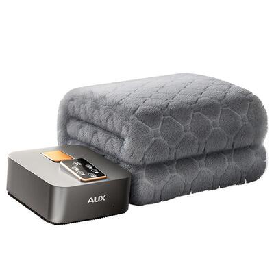 加厚30%长毛绒】奥克斯水暖毯