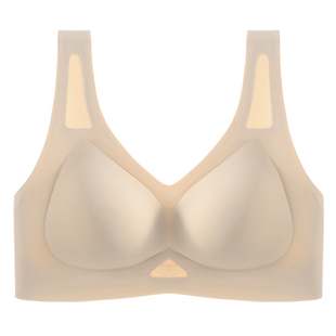 猫人内衣女夏季薄款隐形无痕文胸无钢圈小胸聚拢运动美背心胸罩