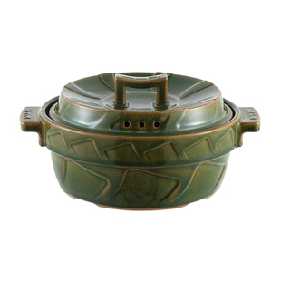 康特耐KTN 荷叶陶瓷砂锅炖肉做菜焖蒸排骨鱼虾蟹炖汤熬粥深锅浅口