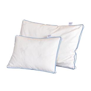 水星家纺A类抗菌蚕丝复合枕头60S新疆长绒棉低敏儿童枕芯床上用品