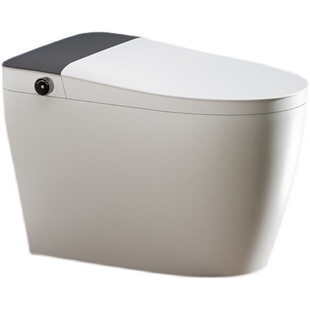 家用马桶无需插电入座泡沫盾离座冲水一级水效一体式坐便器