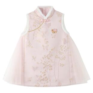 【新年】PawinPaw卡通小熊童装25年冬季新款女宝宝新中式连衣裙