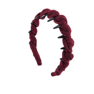 红色高颅顶波浪发箍女士2025新款高级感洋气时尚头箍秋冬日常外戴