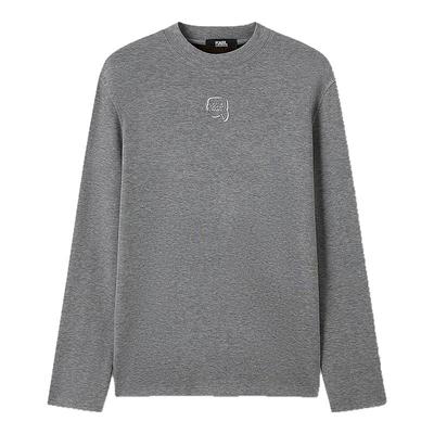 KARL LAGERFELD【绵羊毛】设计师长袖T恤2025秋季新品老佛爷男装