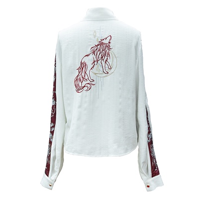 原创设计风萌系汉元素长袖衬衫