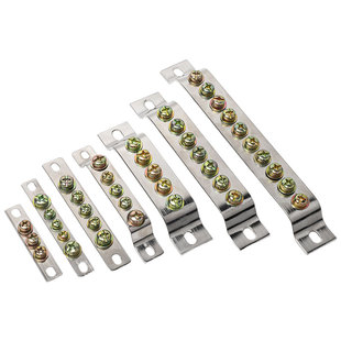 零地排大电流接地铜排3/5/7孔零排地线端子零线排接线端子10位