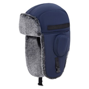 路瓦帽子男冬天加厚防风护耳雷锋帽中老年人户外全包防寒加绒帽潮