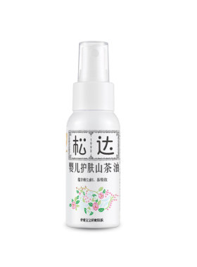松达婴儿抚触油润肤山茶油