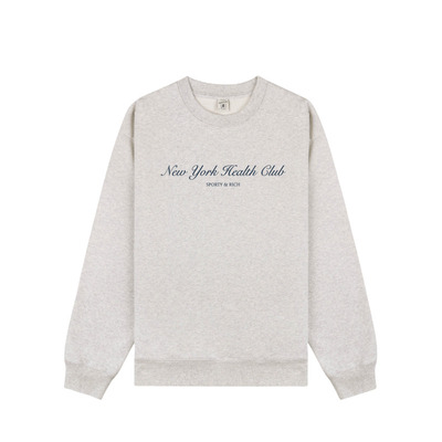 [甄选85折]Sporty&Rich Tennis系列男女同款休闲圆领字母logo卫衣