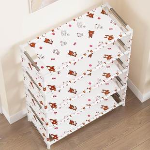 风格 柜架架子宿舍置物小鞋 简约收纳寝室 架多层门口防尘经济型鞋 鞋