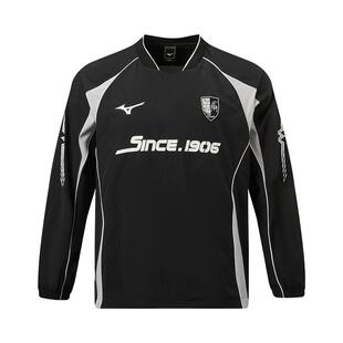 【新品】Mizuno美津浓26新款LOGO印花速干复古足球夹克运动套头衫