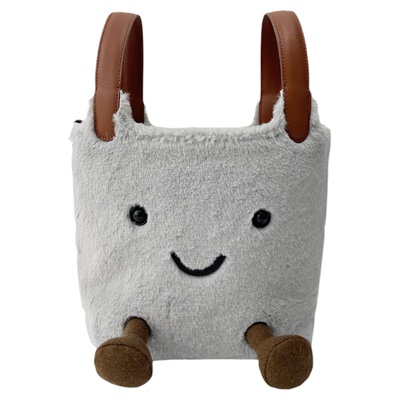 CTANDJIM生活加点趣原创小精灵菜篮子 水桶包 斜挎包 手拎包