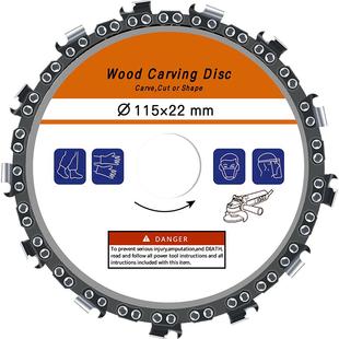 角磨机链条锯片整形刀多功能万用通用开槽高精度木工4寸链条锯盘