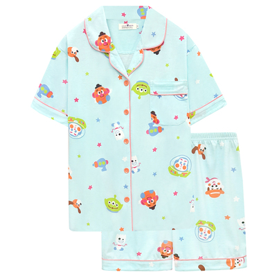 巴斯光年纯棉短袖可外穿睡衣套装