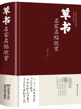 草书名家名帖欣赏 中国书法书简史入门字谱基础教程实用秘籍字典练字教材大全历代硬笔书法论文选练字帖