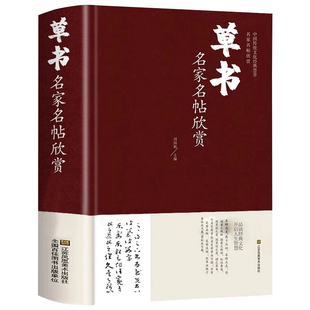 草书名家名帖欣赏 中国书法书简史入门字谱基础教程实用秘籍字典练字教材大全历代硬笔书法论文选练字帖