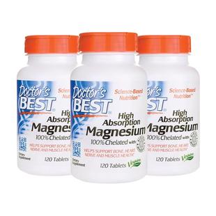 金达威多特倍斯吸收镁片 100mg 120片桃子甘氨酸镁美国片剂3瓶