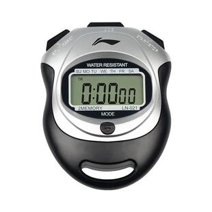 李宁秒表体育老师比赛专用计时器专业跑步田径运动防水电子计时表