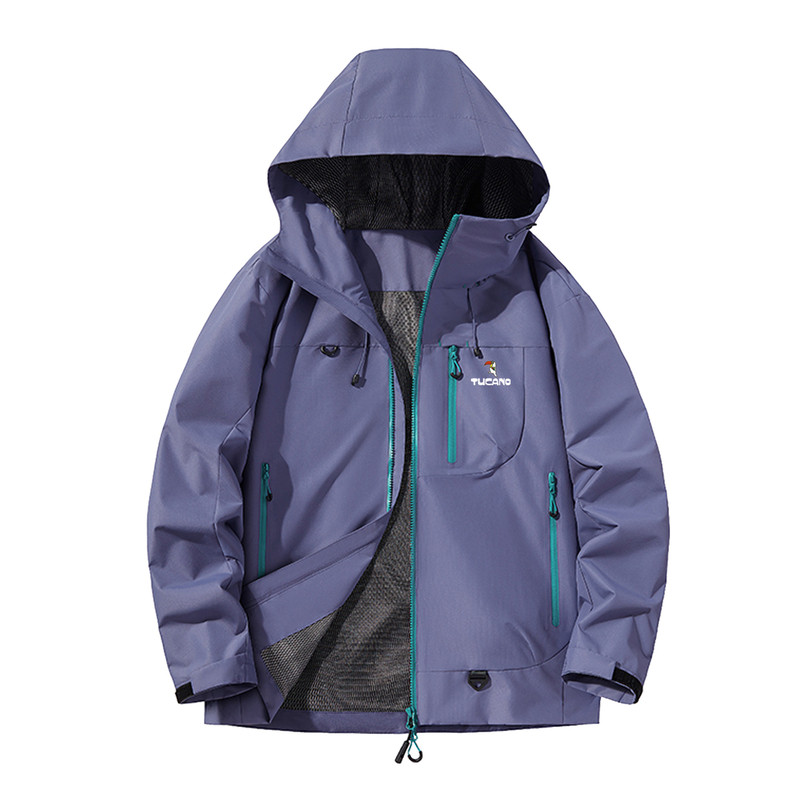 啄木鸟防泼水软壳冲锋衣女登山服