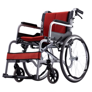 康扬soma轮椅老人轻便折叠铝合金瘫痪残疾人轮椅车sm150.5c大轮款