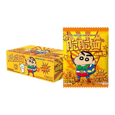 乔克蒂姆小新干脆面零食香辣烧烤味香酥脆捏碎干吃袋装整箱方便面