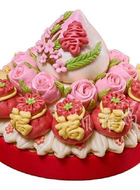寿桃生日老人【祝寿中式蛋糕】