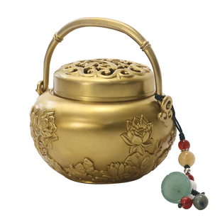 国潮古风文创暖手炉家用室内小号盘香炉香道烧碳香薰炉茶道香篆炉