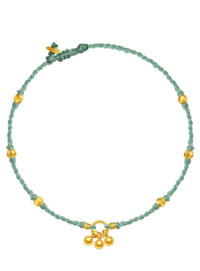 老庙小金珠四方来财手链