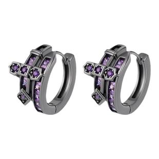 GangGang嘻哈街头正义之剑耳环S925银耳针欧美潮流时尚满钻耳饰男