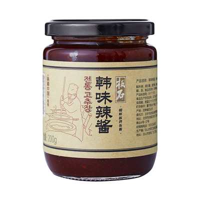 板石韩味辣酱长白山豆豉辣椒酱