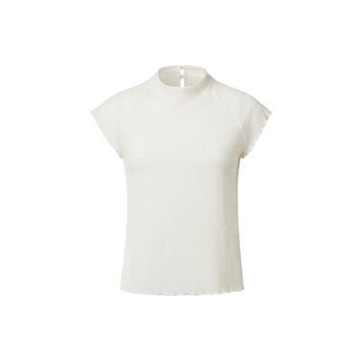 VGRASS秋冬新款小立领横条提花插肩袖T恤显瘦修身气质上衣女