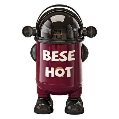 高脚垃圾桶卡通高颜值新款家用客厅厨房卫生间防水轻奢翻盖