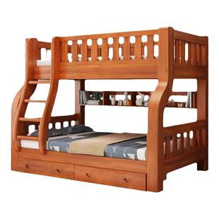 高低床双层床上下床实木床上下铺多功能组合儿童床两层子母床木床