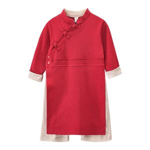 四季中性中国风抓周服装