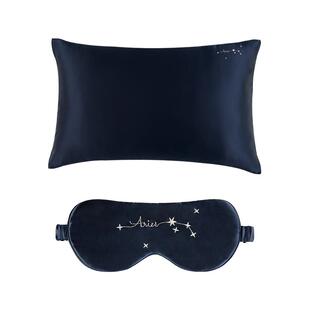 MANITO/曼尼陀 Stellar 睡眠礼盒十二星座桑蚕丝刺绣眼罩枕套