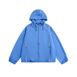 GOOZI MADE UFP50+轻薄防晒服男夏宽松户外防紫外线男生连帽外套