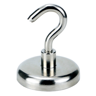 强力磁铁挂钩强磁吸铁器打捞磁铁冰箱吊坠吊环钕铁硼圆形大吸铁石