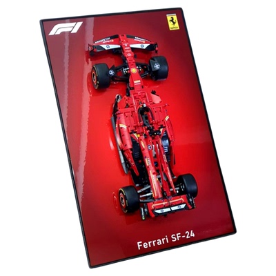 适用乐高积木法拉利客厅上墙相框