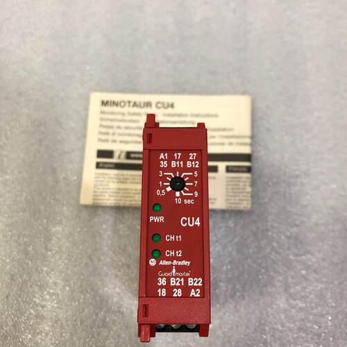 溢价-Allen-Bradley安全继电器AB CU4 10sec