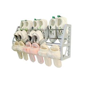 门上收纳磁吸鞋架家用小户型壁挂式门后超大容量免钉简易门口鞋架