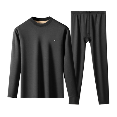 猫人保暖内衣男款加绒加厚冬季中老年爸爸装中高领秋衣秋裤套装男