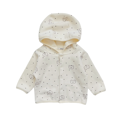 秋冬加绒保暖宝宝连帽外出服外套